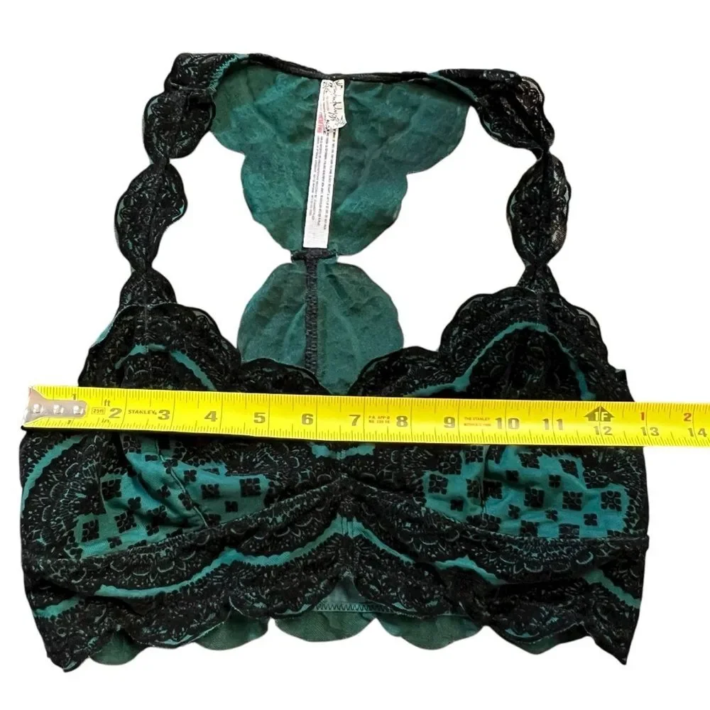 Intimately Free People Velvet Burnout Bralette Size S Boho Festival Fairy Grunge